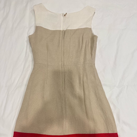Kate Spade Brodie Colorblock Linen Dress 0 - Picture 4 of 6